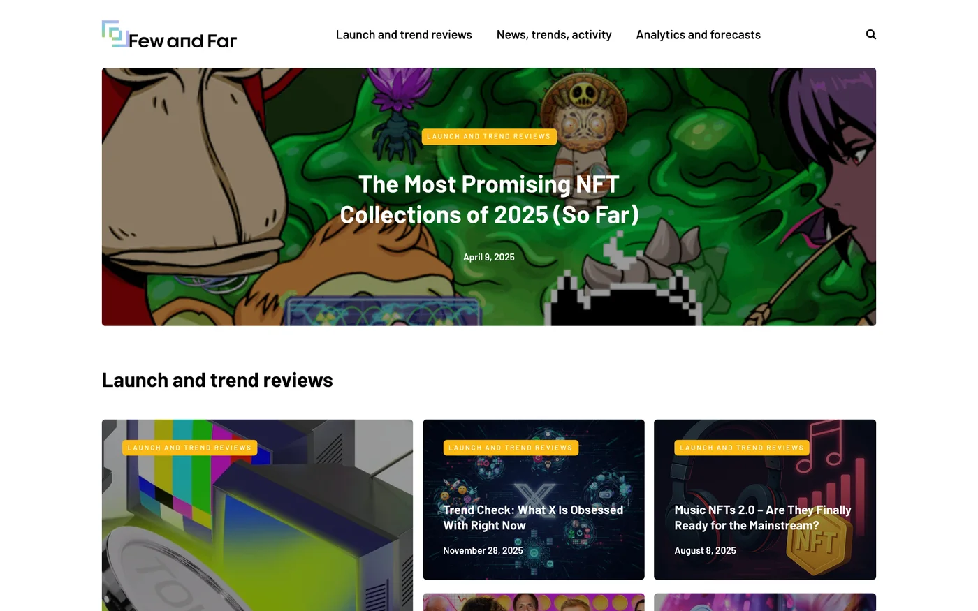 Few and Far product screenshot