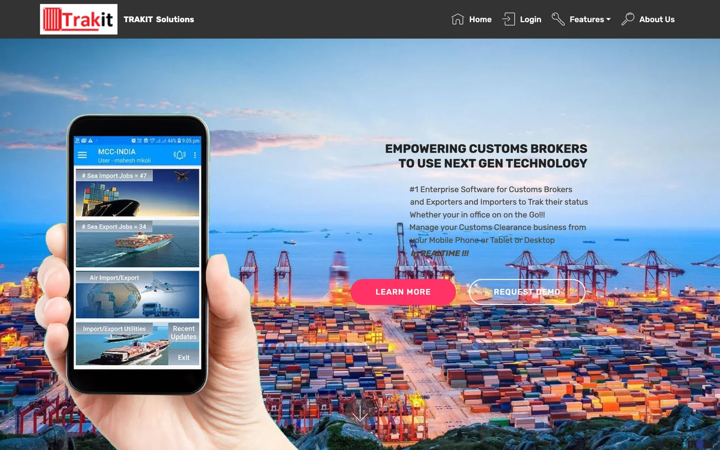 Trakit product screenshot